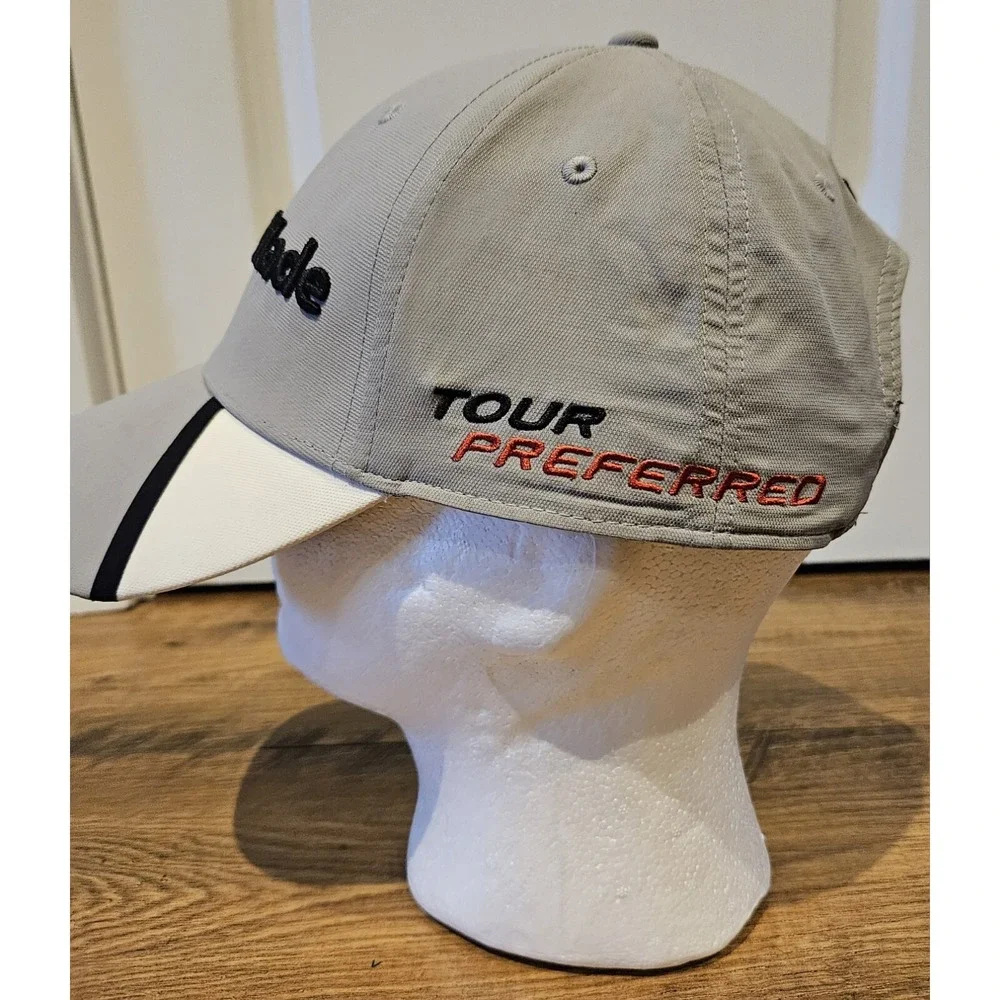 TaylorMade Golf Tour Preferred SLDR Strapback Adjustable Hat Cap Men Women Gray
